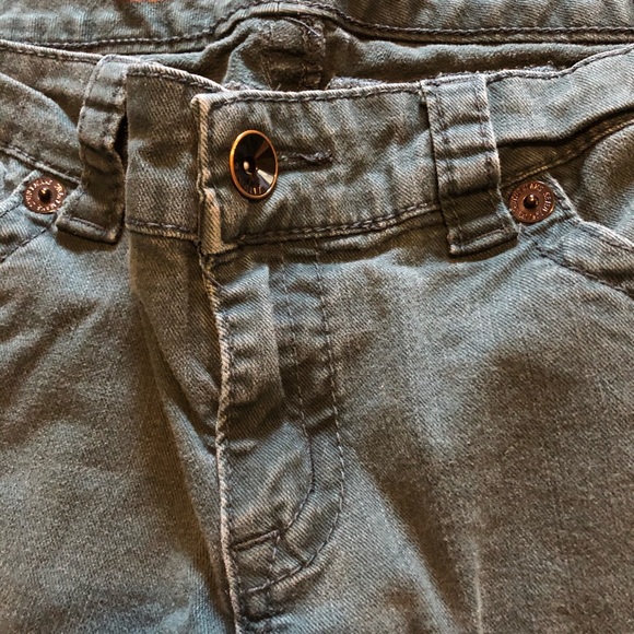 Blue-Green Skinny Jeans - Picture 7 of 7